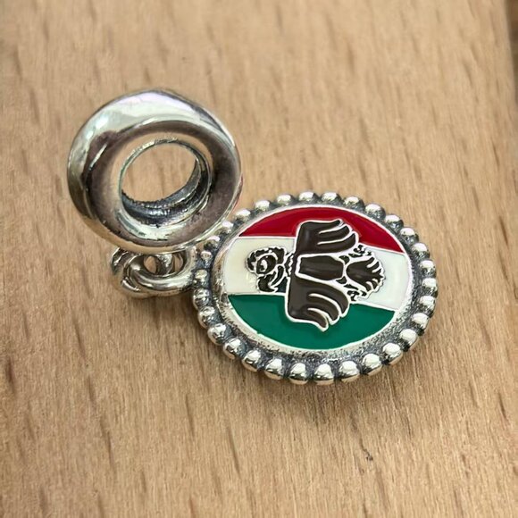 Pandora Bandera Mexico Aguila Charm Travel Pendant, S925 Silver Bracelets - Picture 3 of 4